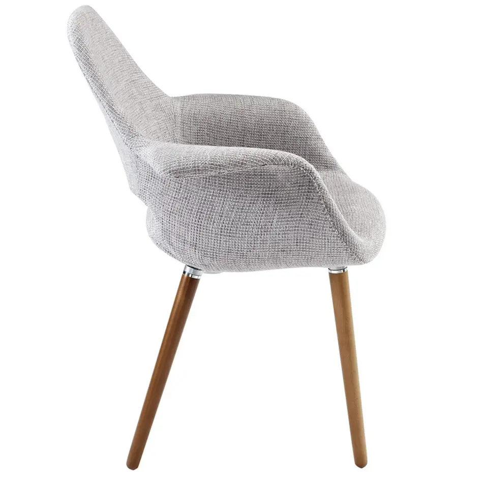 Rampart Dining Armchair In Light Gray by Modway Furniture