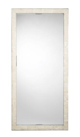 Monroe Mother of Pearl Rectangle Floor Mirror by Jamie Young