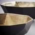 Radia Bowl in Matt Black and Gold by Cyan Design