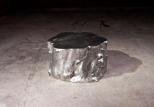 Log Cocktail Table, Silver by PHILLIPS COLLECTION