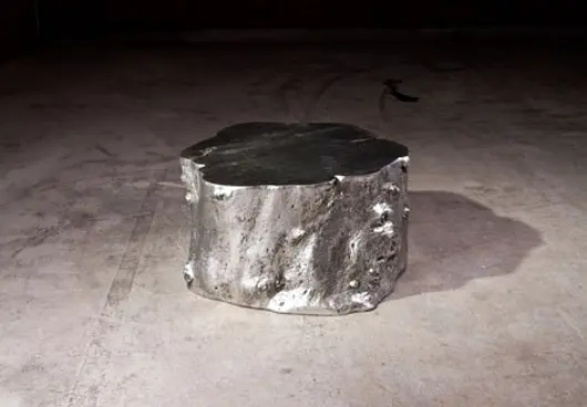 Log Cocktail Table, Silver by PHILLIPS COLLECTION