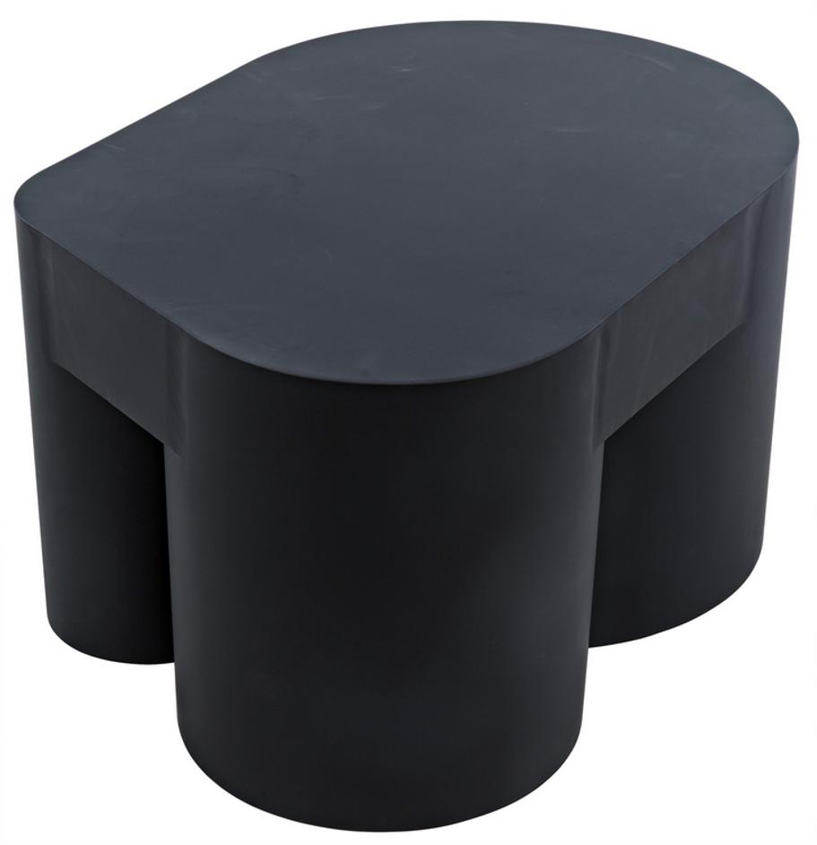 Bain Coffee Table, Black Steel by Noir Furniture