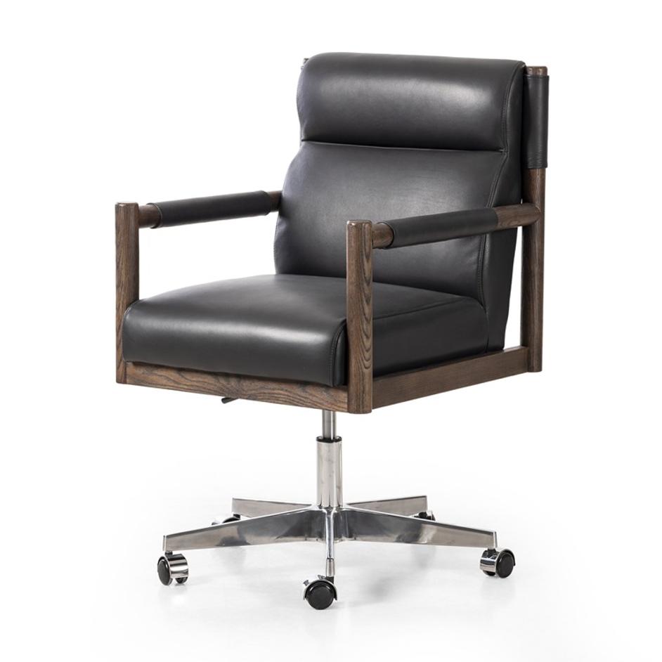 Kiano Desk Chair - Bosa Black by Four Hands