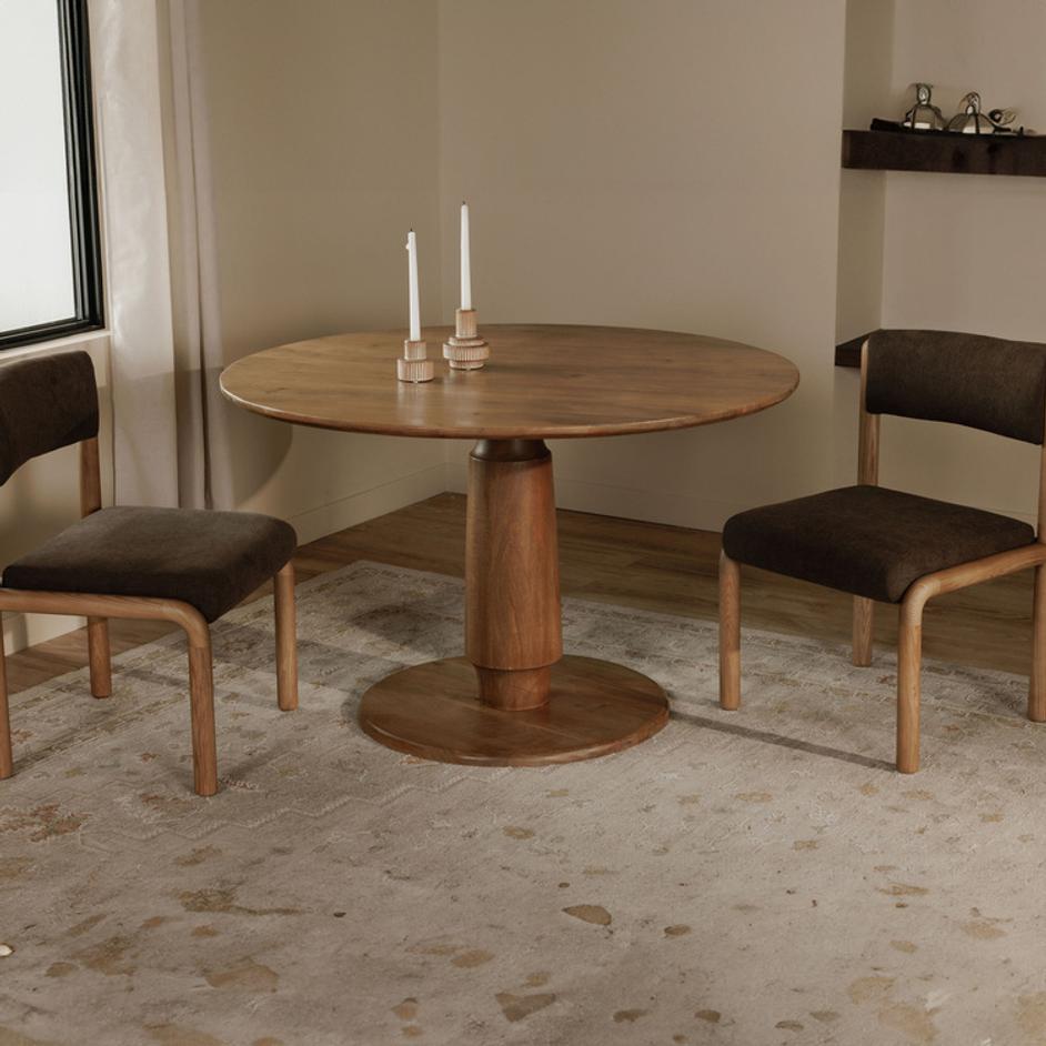 Clark Dining Table Brown by Moes Home