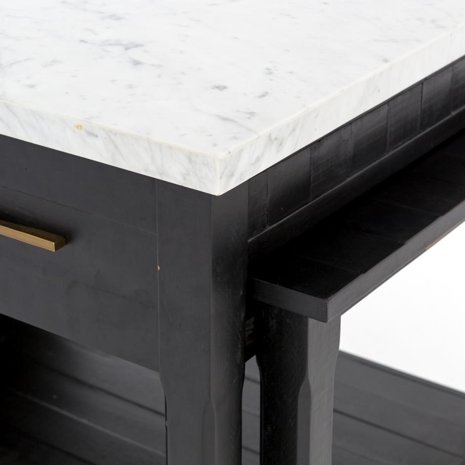 Ian Kitchen Island-Black Acacia by FOUR HANDS