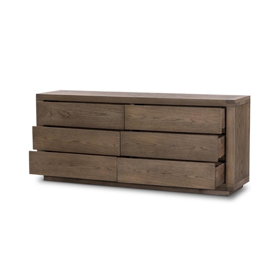 Warby 6 Drawer Dresser In Worn Oak by Four Hands