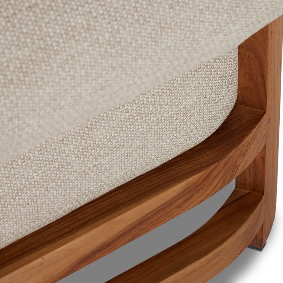 Malta Outdoor Raf Chaise In Faye Sand by FOUR HANDS