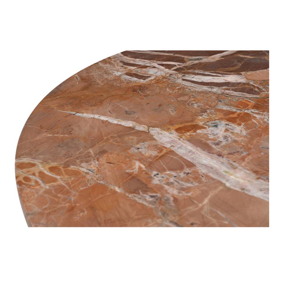 Lark Coffee Table Orange Fantasy Marble by Moes Home