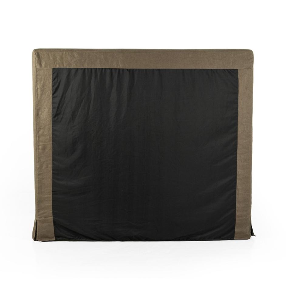 Daphne Slipcover King Bed - Brussels Coffee by Four Hands