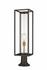 Dunbroch 1 Light Outdoor Pier Mounted Fixture in Deep Bronze + Outdoor Brass Finish by Z-Lite