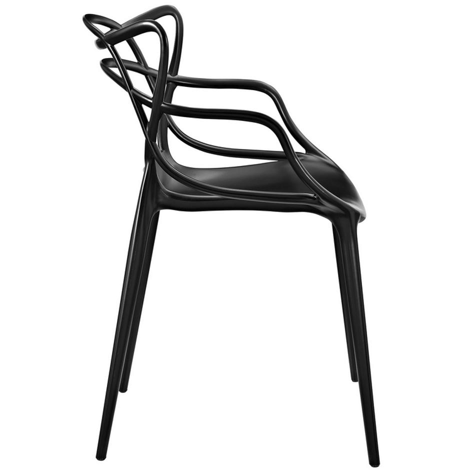 Gaile Dining Armchair In Black by Modway Furniture