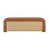 Tammy Faux Leather Storage Bench, Vintage Cider by New Pacific Direct