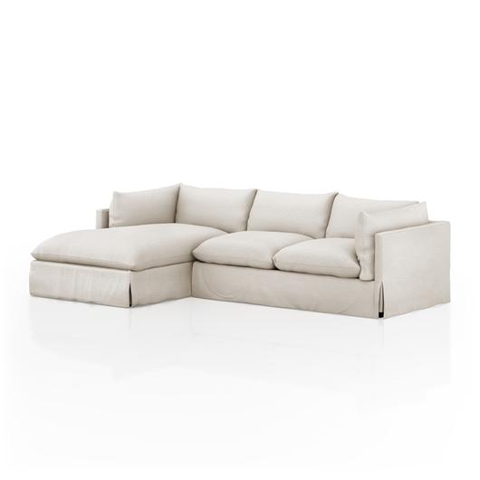 Habitat 2Pc Laf Sectional In 112'' In Nimbus by FOUR HANDS