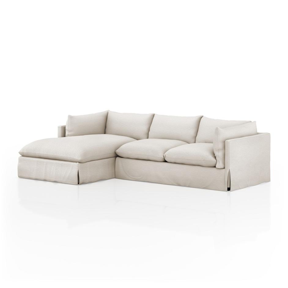 Habitat 2Pc Laf Sectional In 112'' In Nimbus by FOUR HANDS