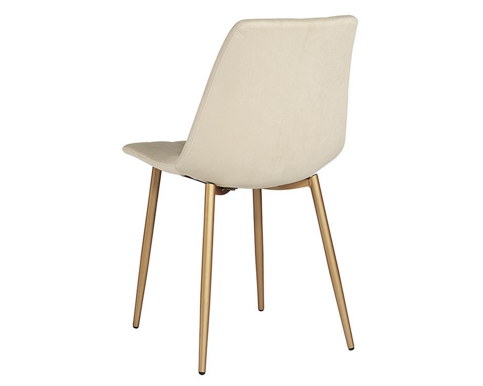 Drew Dining Chair - Champagne Gold - Antonio Linen by Sunpan