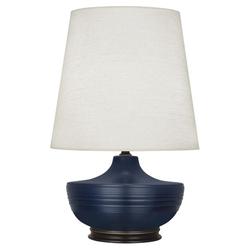 Matte Midnight Blue Michael Berman Nolan Table Lamp by Robert Abbey