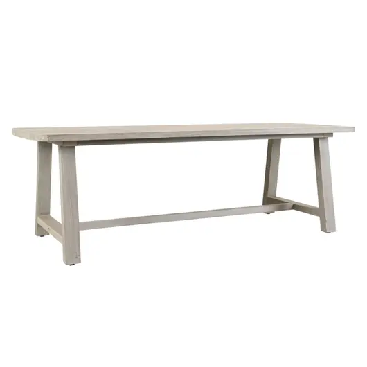 Agnes 94" Outdoor Dining Table Gray by Classic Home