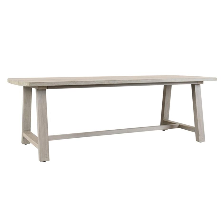 Agnes 94" Outdoor Dining Table Gray by Classic Home