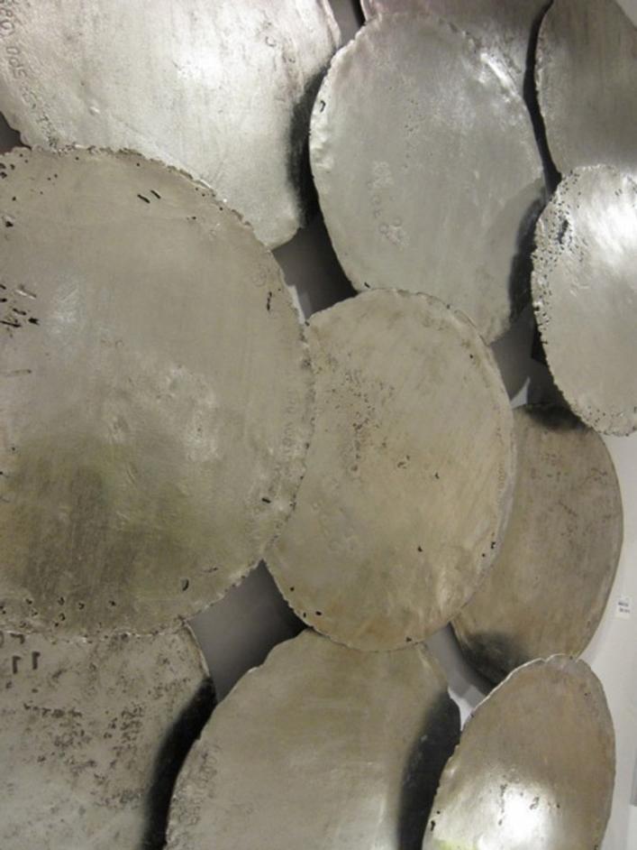 Galvanized Circle Wall Décor Silver Set of 4 by PHILLIPS COLLECTION