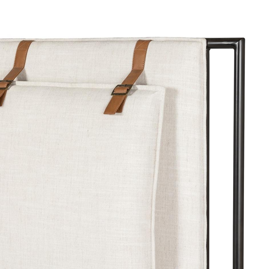 Leigh Bed In Hockney Ivory In King by FOUR HANDS