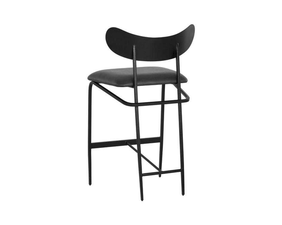 GIBBONS COUNTER STOOL - BLACK - BRAVO PORTABELLA by Sunpan
