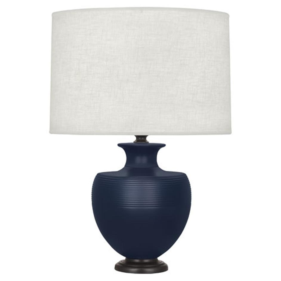 Matte Midnight Blue Michael Berman Atlas Table Lamp by Robert Abbey