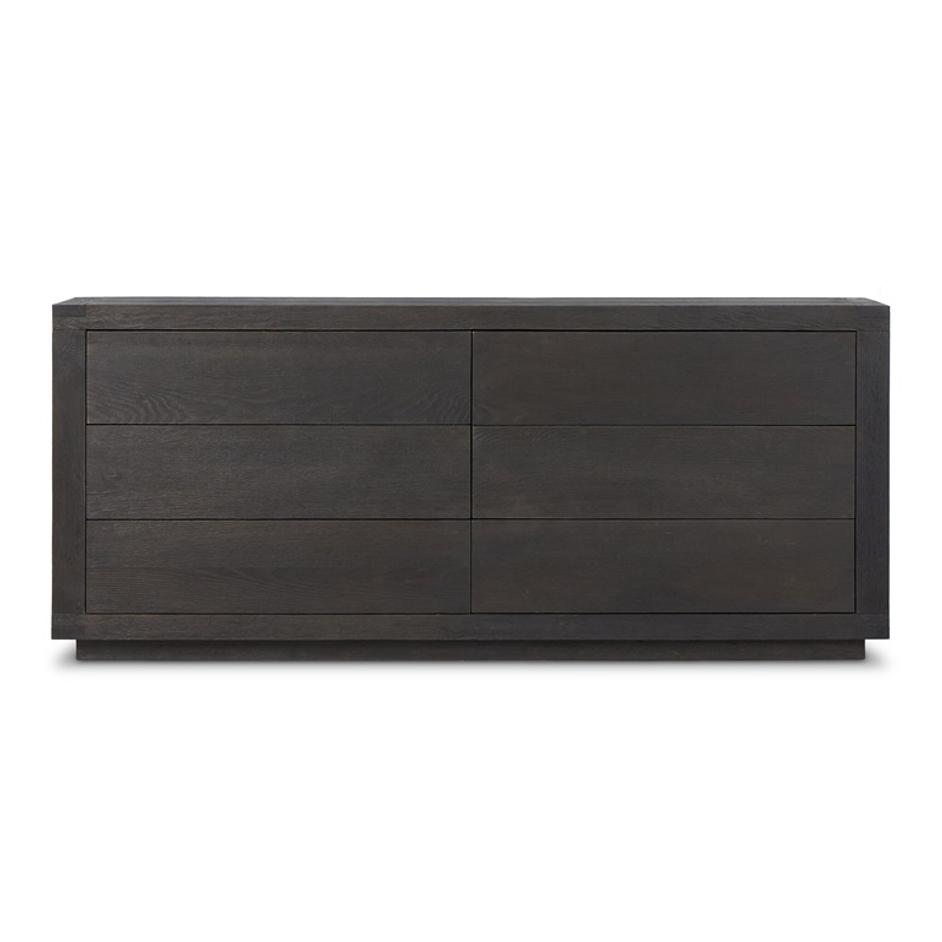 Warby 6 Drawer Dresser In Worn Black Oak by Four Hands