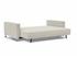 CASSIUS D.E.L. SLEEPER SOFA in MIXED DANCE NATURAL FABRIC WITH Chrome legs 527 by INNOVATION USA