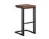 Boone Barstool - Black - Bravo Cognac by Sunpan