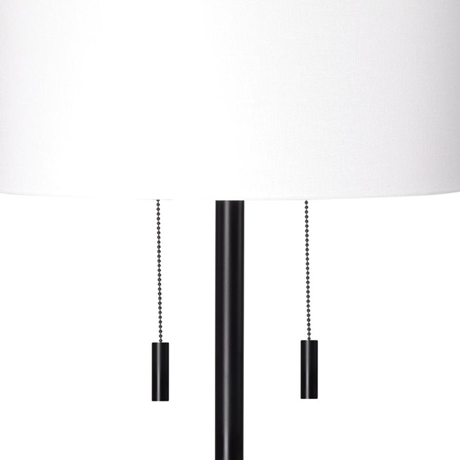 Lincoln 2-Light Metal Floor Lamp, Black by Jamie Young