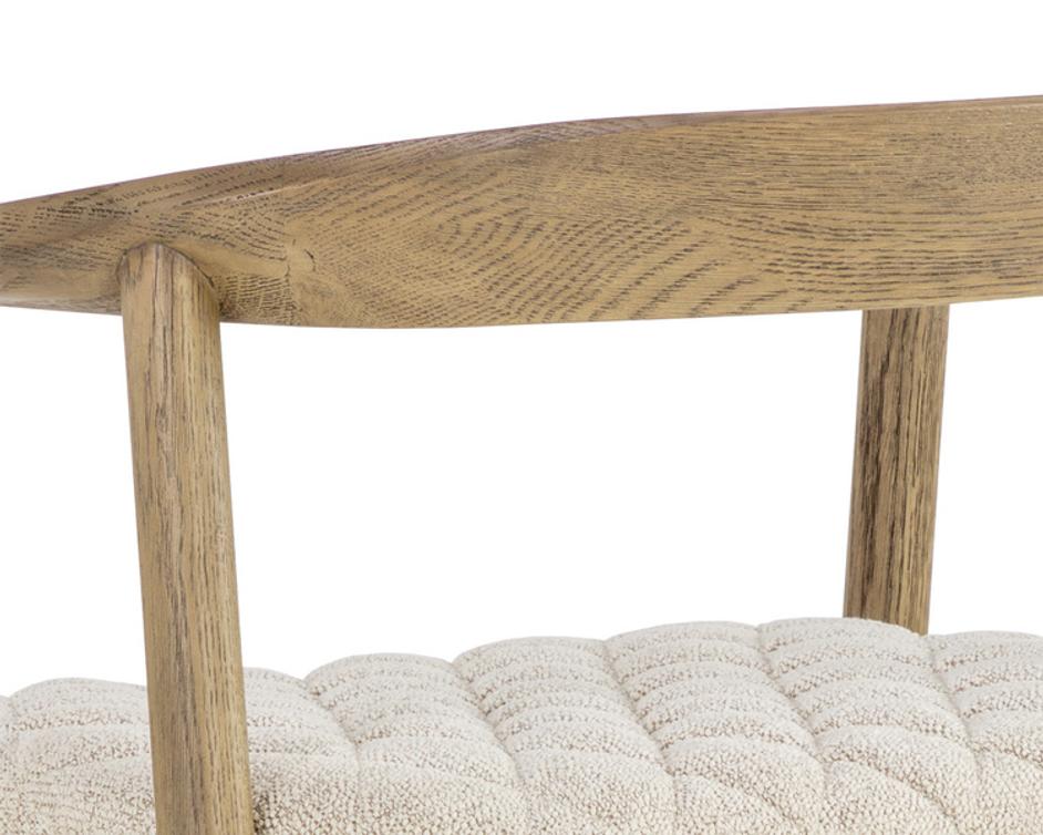JEREMY COUNTER STOOL - WEATHERED OAK - DOVE CREAM by Sunpan