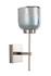 Vapor Single Sconce, Nickel and Blue Opal Metallic Glass by Jamie Young