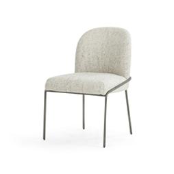 Astrud Dining Chair in Lyon Pewter by FOUR HANDS