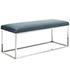 Russell Performance Velvet Bench In Sea Blue by Modway Furniture