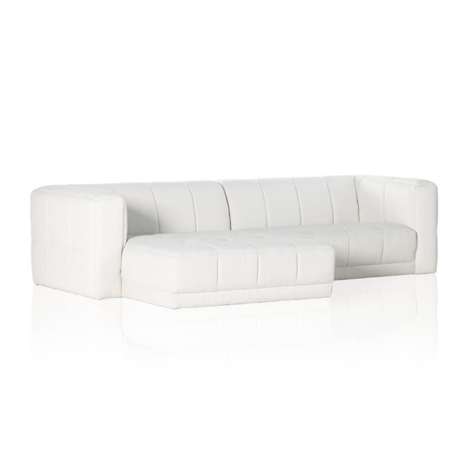 Tavi 2-Piece Sectional - FIQA Boucle Natural by Four Hands
