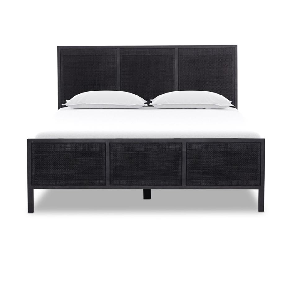 Sydney Queen Bed - Black Wash by Four Hands