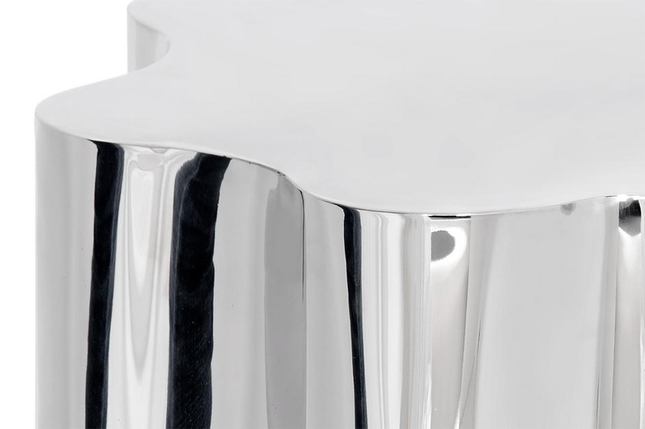 DAHLIA SIDE TABLE - STAINLESS STEEL by Sunpan