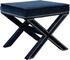 Alan Ottoman/Bench In Navy Velvet by Meridian Furniture