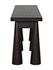 Tutankhamun Ebony Walnut Console with Glass Detailing by Noir Furniture