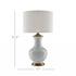 Lilou White Table Lamp In White & Antique Brass by Currey & Company