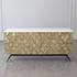 TRIANGLE CABINET-BRASS by Global Views