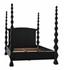 Brancusi Bed, Queen, Hand Rubbed Black by Noir Furniture