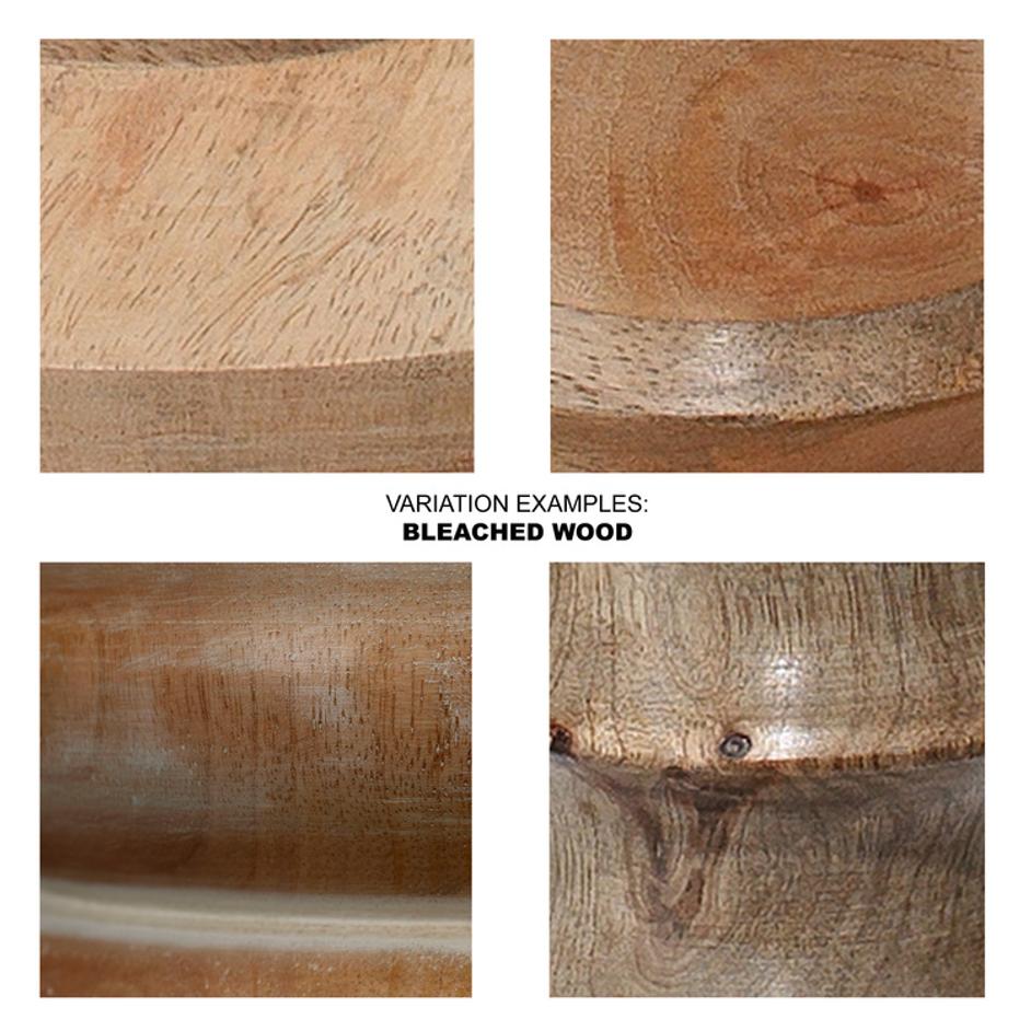 Abacus Mango Wood Table Lamp with Linen Shade by Jamie Young