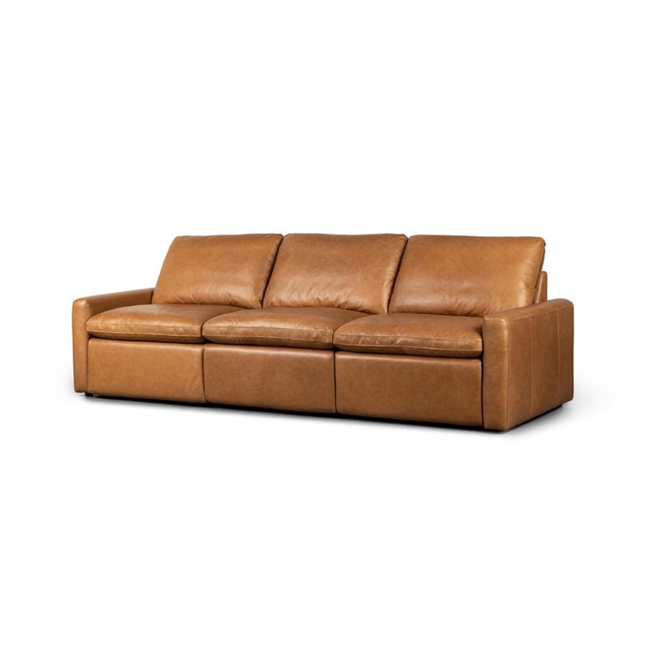 Tillery Power Recliner 3-Piece Sectional - Sonoma Butterscotch by Four Hands