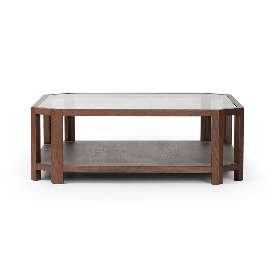 Jenzen Coffee Table - Tempered Glass by Four Hands