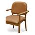 Norrie Dining Chair Brown Leather by Moes Home