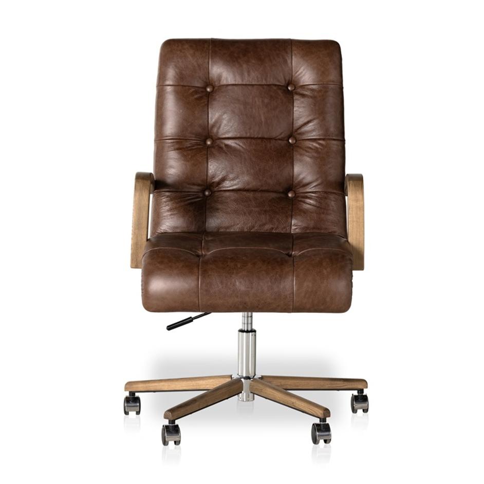 Luca Desk Chair In Sonoma Coco by FOUR HANDS