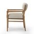 Navid Dining Arm Chair In Weslie Flax And Smoked Grey by Four Hands