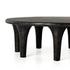 Kelden Coffee Table In Raw Black by FOUR HANDS