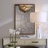 Fractured Hammered Iron Rectangle Wall Mirror by Jamie Young
